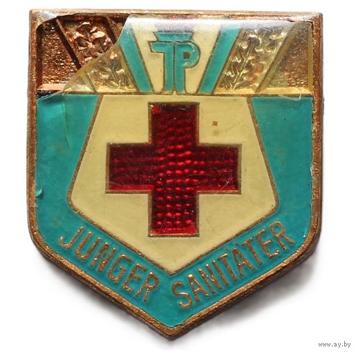 ГДР. Знак пионерcкий "Юный санитар"