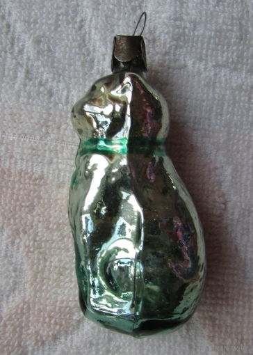 Редкая елочная игрушка "Кошка"