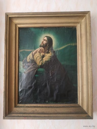 Старая католическая икона.