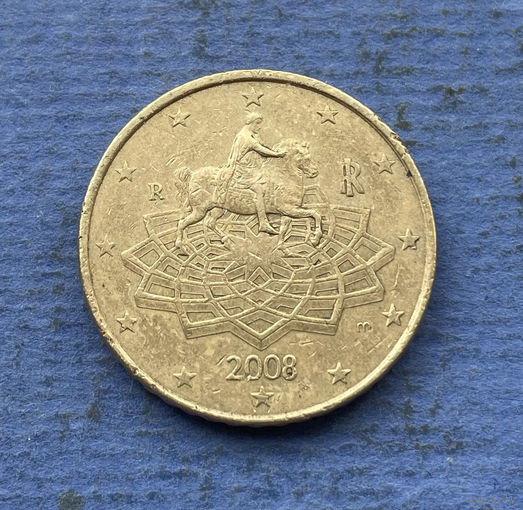 Италия 50 евроцентов 2008