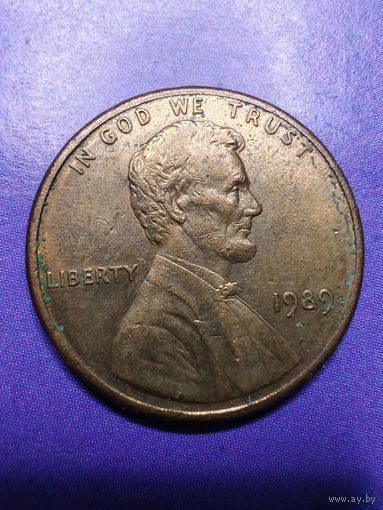 США 1 цент 1989