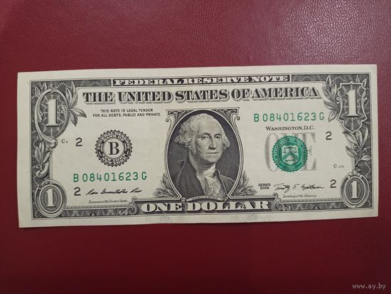 1 доллар США 2009 года, В (NEW YORK)