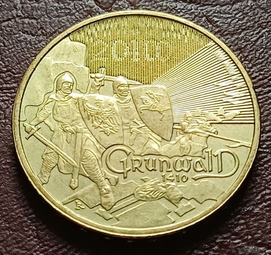 Польша 2 злотых, 2010 Великие сражения - Грюнвальдская битва    ( 2-7-7 )