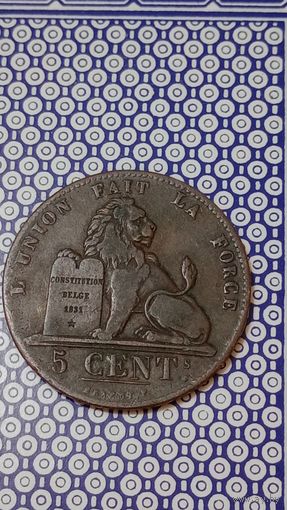 Бельгия 5 сантимов 1837