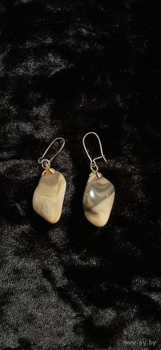 Серьги из натурального камня, аметист