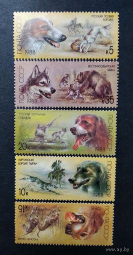 Фауна \48фа\ СССР 1988. Охотничьи породы собак