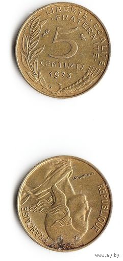5 сантимов Франция 1973 год