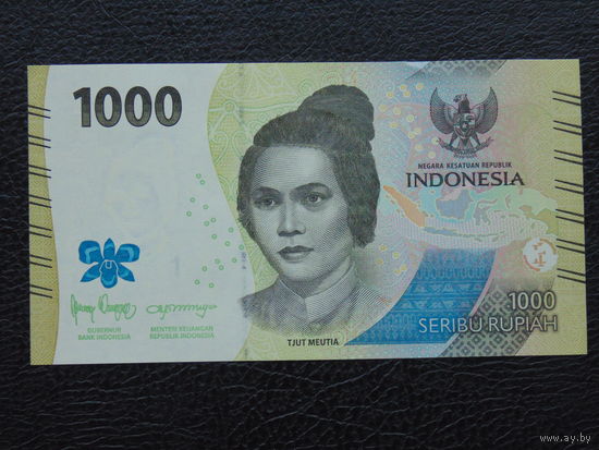 Индонезии 1000 рупий 2022 год UNC