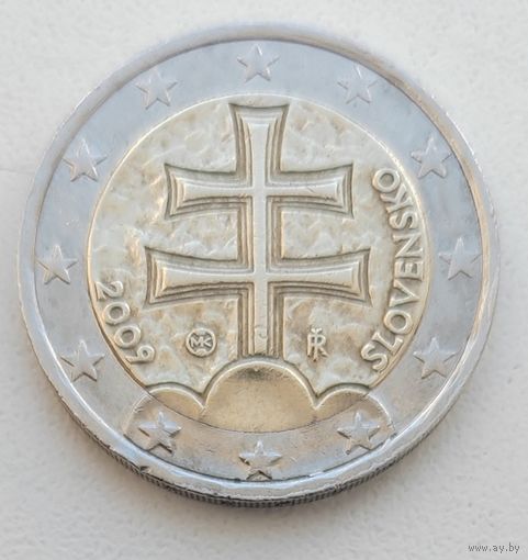 Словакия 2 евро, 2009_ KM# 102