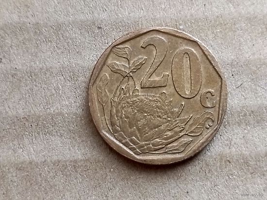 ЮАР 20 центов, 2008г. (U-обм)