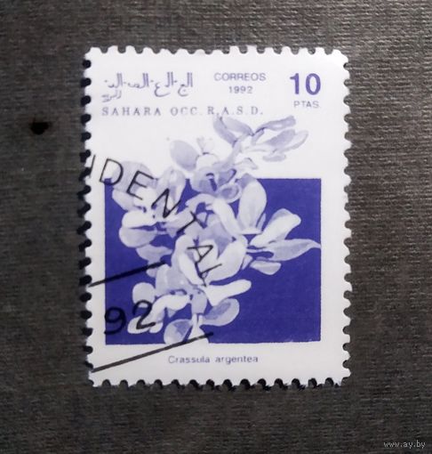Марка Сахара 1992 год Цветы