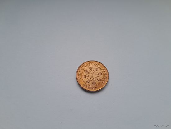 1 тенге 1993 года. Туркменистан. UNC