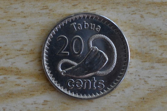 Фиджи 20 центов 2012 с 1 руб