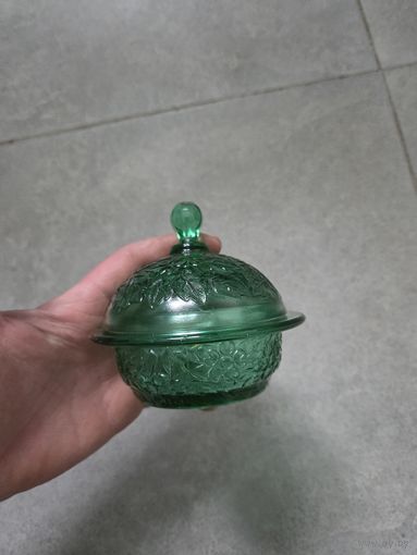 Винтажная сахарница, стеклозавод Неман
