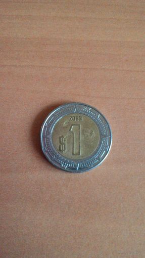 Мексика, 1 песо 2003 года.
