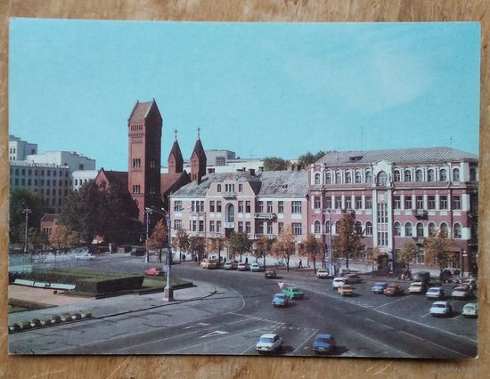 Минск. Улица Советская. 1992 г. ПК. Чистая.