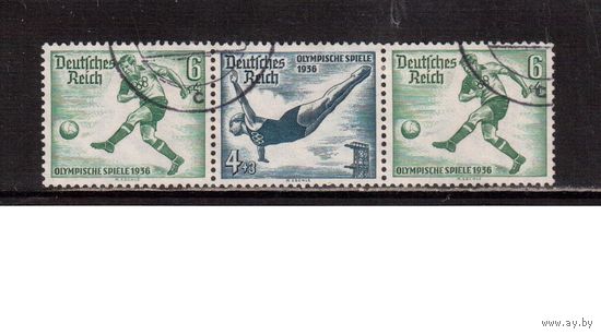 Германия-1936,(Мих.W106) гаш. , Спорт, ОИ-1936