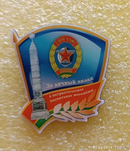 ДОСААФ За активный вклад в патриотическое воспитание молодежи