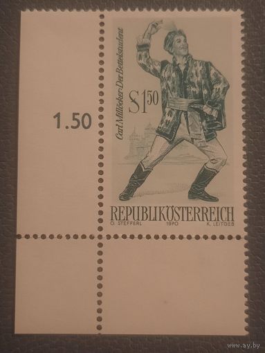 Австрия 1970. Carl Millocker. Der Bettelstudent