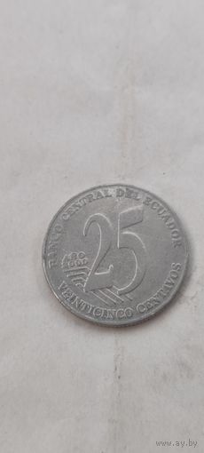 Эквадор 25 сентавос 2000
