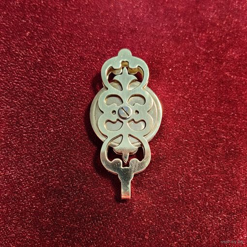 Подвес "блочек" для жильных часов. Латунь