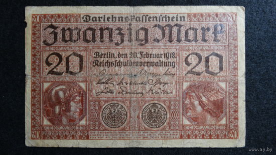 20 марок 1918г. Берлин