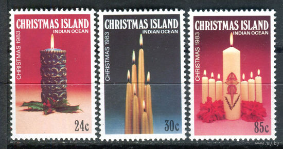 Рождественские острова (о-в Рождества) - 1983г. - Рождество - 3 марки - полная серия, MNH [Mi 180-182]. #4-B6-Z-1-1
