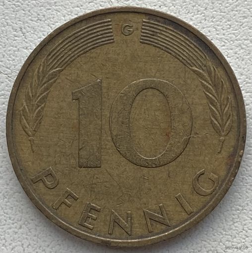 Германия 10 пфеннигов 1971 г. G