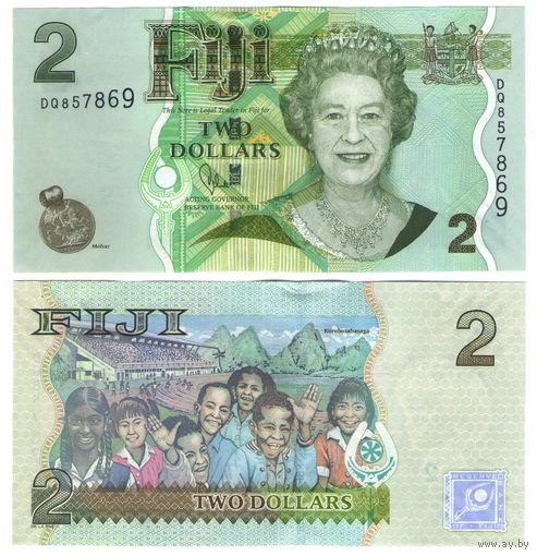 Фиджи 2 доллара 2011 год  UNC