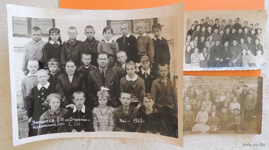 Фото "Выпускники школы", 1958, 1962 гг.