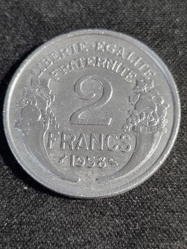Франция 2 франка 1958