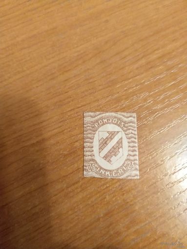 1920 Россия Гражданская война Ингерманландия без зубцов чистая без клея герб (2-13)