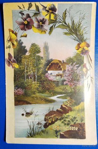 Открытка старинная. Бельгия.