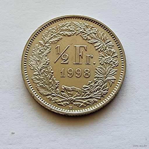 Швейцария 1/2 франка, 1998