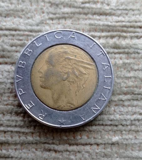 Werty71 Италия 500 лир 1989 биметалл