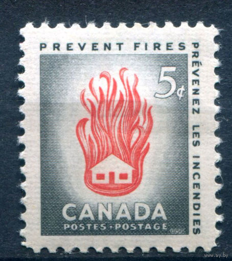 Канада - 1956г. - неделя профилактики пожаров - 1 марка - полная серия, MH [Mi 311]. #3-WK-100-A-2