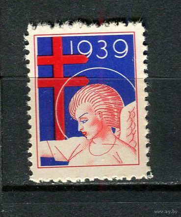 США - 1939 - Рождество и Новый год - 1 виньетка. MNH.  (LOT Gf7)-T3P11
