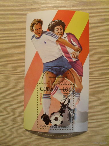 М-4. БЛОК. КУБА. ФУТБОЛ. 1982 г.