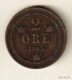 Швеция 2 эре 1905