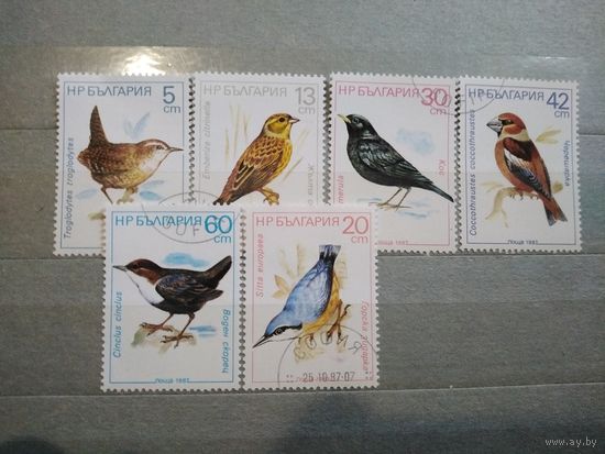 Болгария.1988г. Птицы.Фауна.