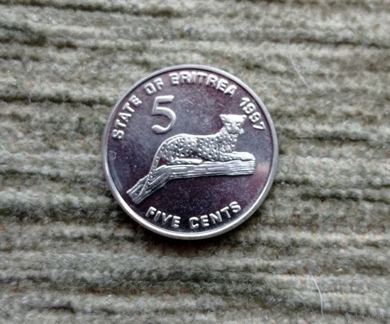 Werty71 Эритрея 5 центов 1997 1991