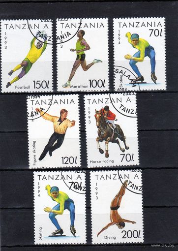 Танзания.Спорт.Сборный лот.1993-1994.