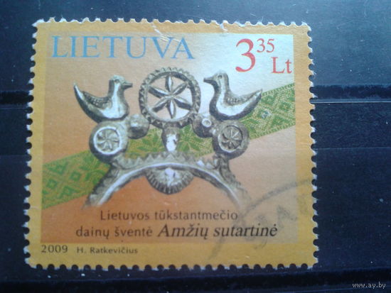 Литва 2009. Праздник песни к 1000 летию Литвы.  Михель-2,9 евро гаш