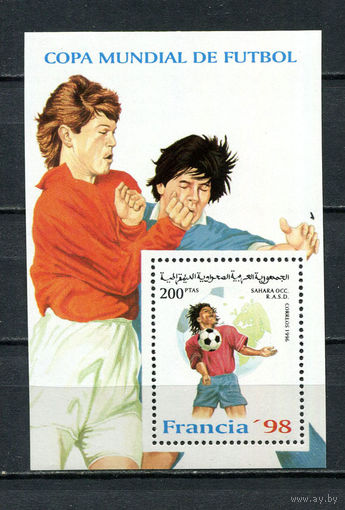 Сахара - 1996 - Футбол - 1 блок. MNH.  (Лот 96HM)-T2P15