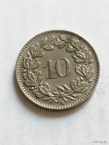 Швейцария 10 раппен 1959