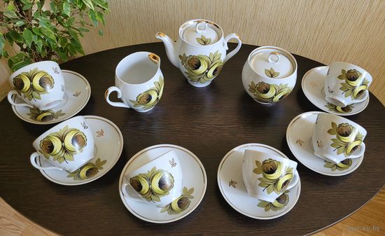 Чайный сервиз, Полтавский фарфоровый завод.