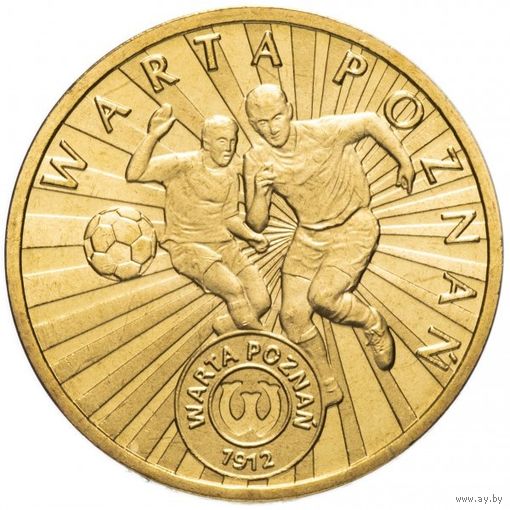 Польша 2 злотых, 2013 Польские футбольные клубы - Варта Познань UNC