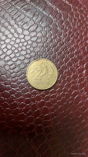 Монета 2 гроша 2007г. Польша. Неплохая!