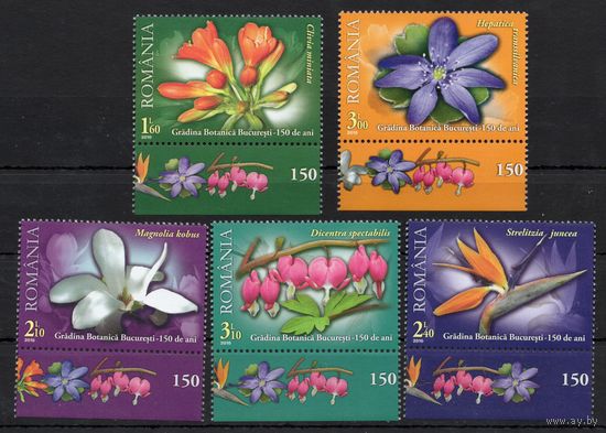 Румыния 2010. Флора  Цветы 5 марок (6452-6)