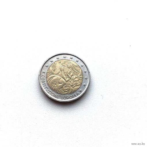 Италия, 2 евро 2005, Годовщина европейской конституции